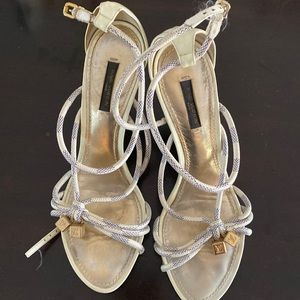 Louis Vuitton wedge heels  39 1/2